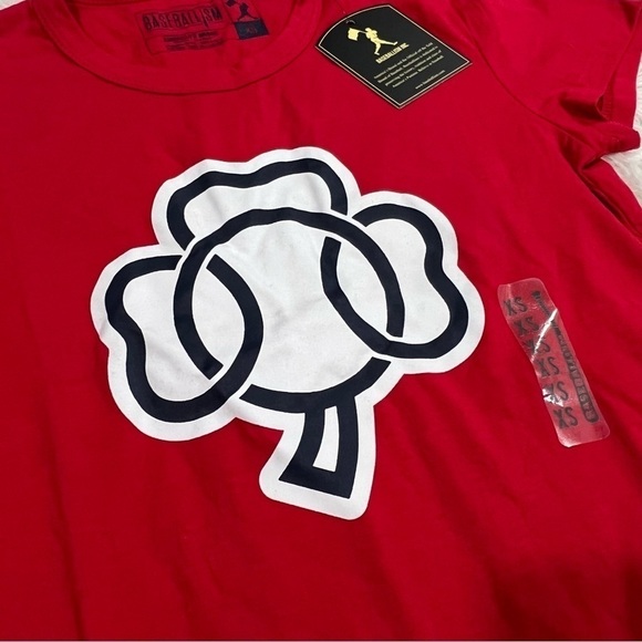 Baseballism Boston Red Shamrock Women's Shirt XS NWT - Picture 2 of 10